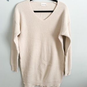 Dreamers Cream Tunic Sweater size M/L